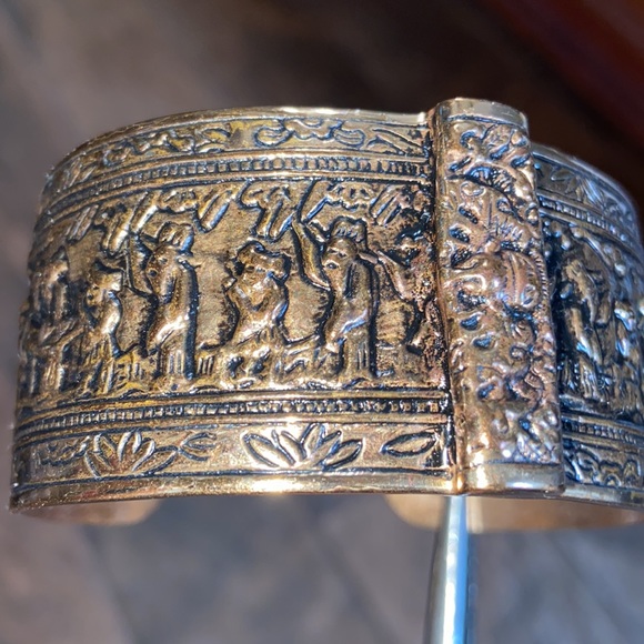 Amy Kahn Russell Solid Bronze Tribal Cuff - Picture 10 of 13